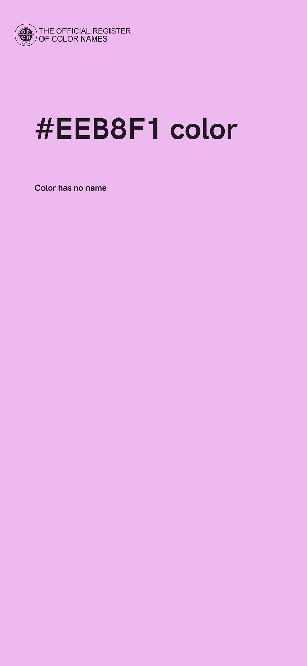 #EEB8F1 color image