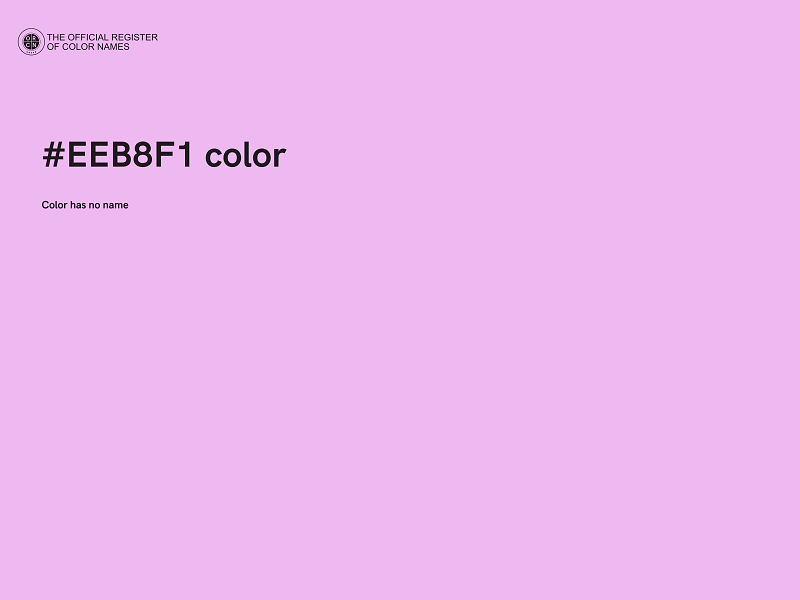 #EEB8F1 color image