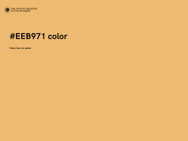 #EEB971 color image