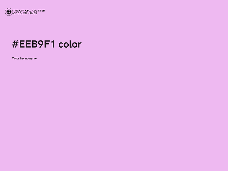 #EEB9F1 color image