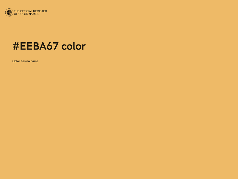 #EEBA67 color image