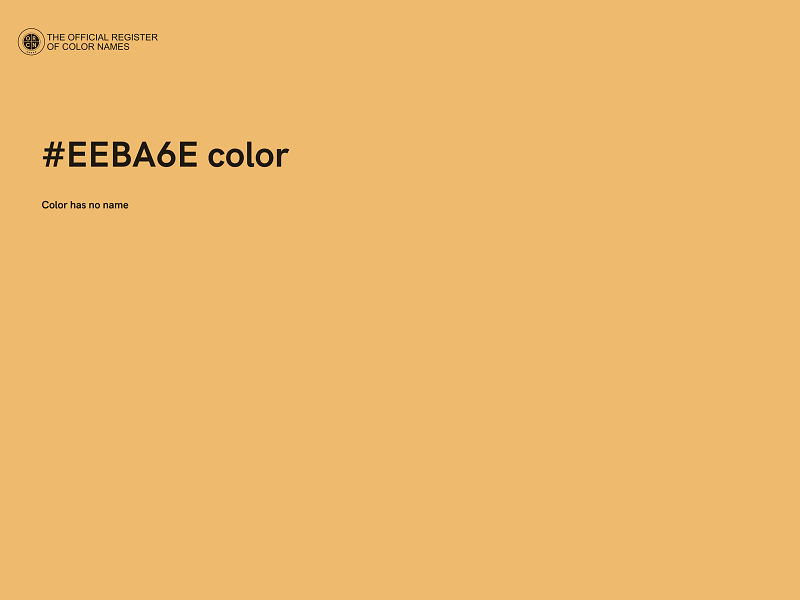 #EEBA6E color image