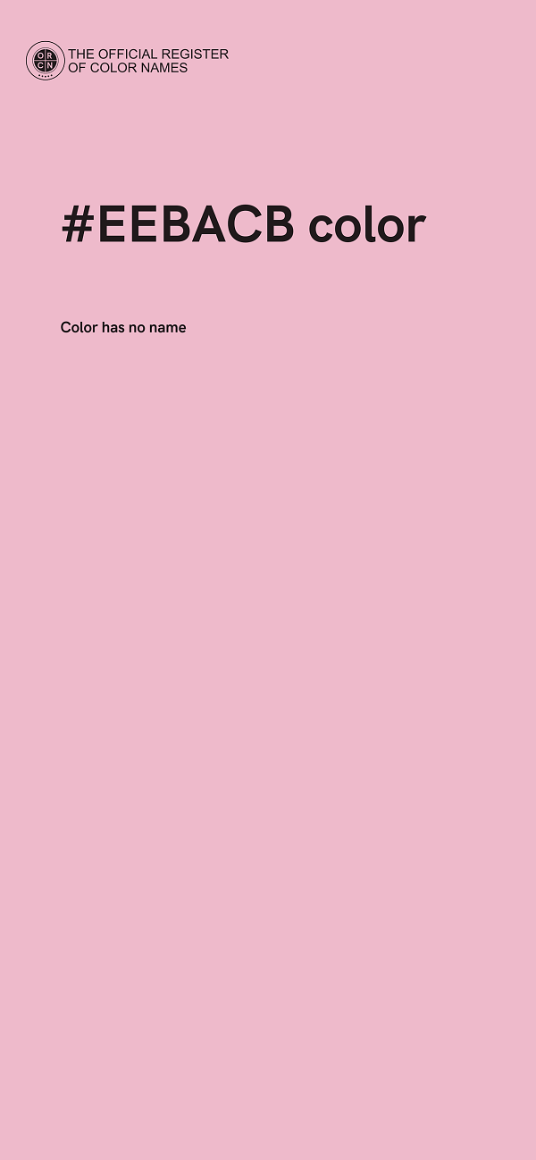 #EEBACB color image