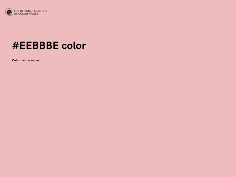 #EEBBBE color image