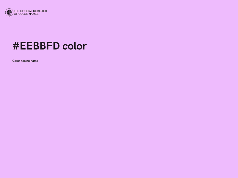 #EEBBFD color image