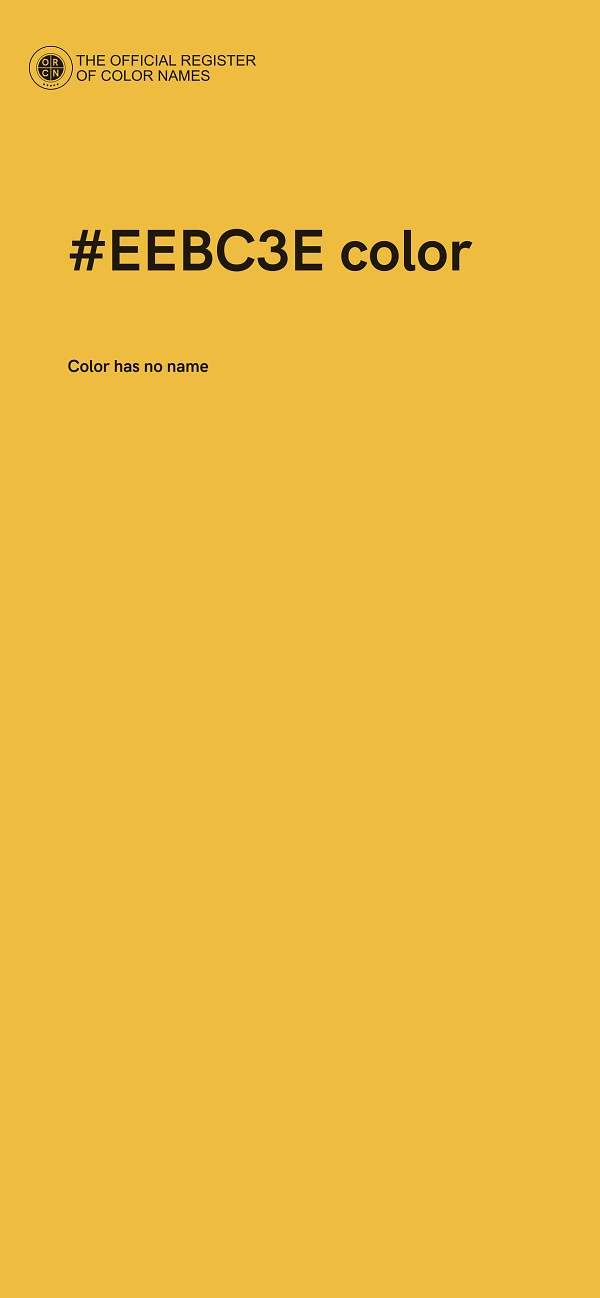 #EEBC3E color image