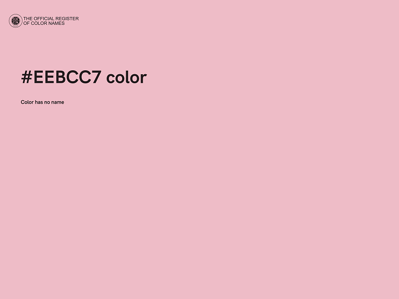 #EEBCC7 color image
