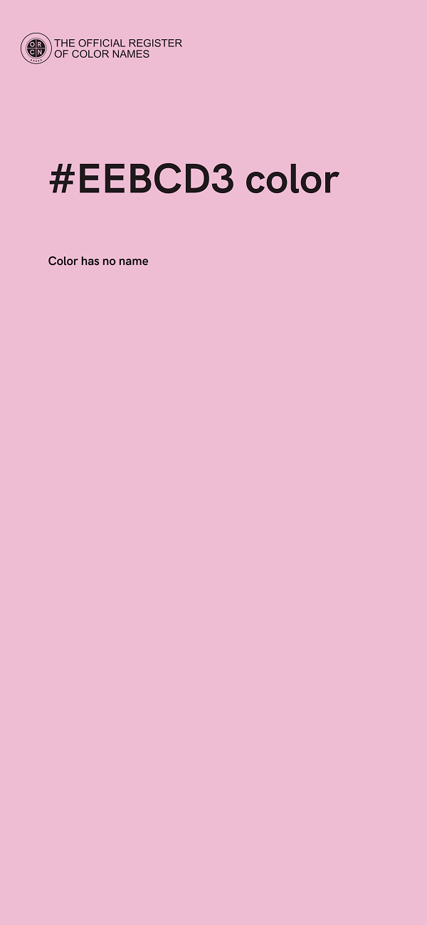 #EEBCD3 color image