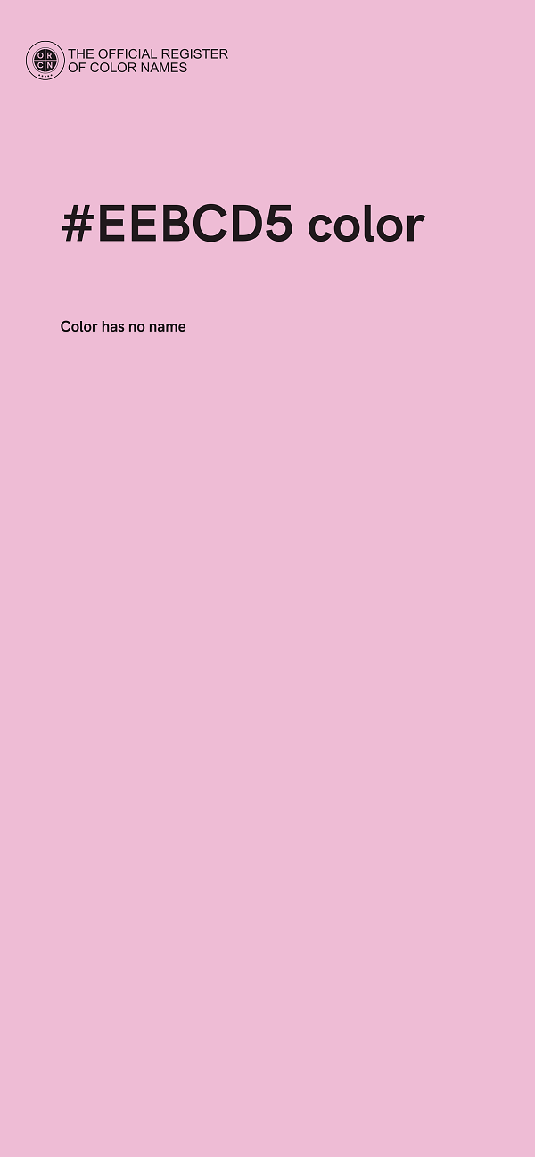#EEBCD5 color image