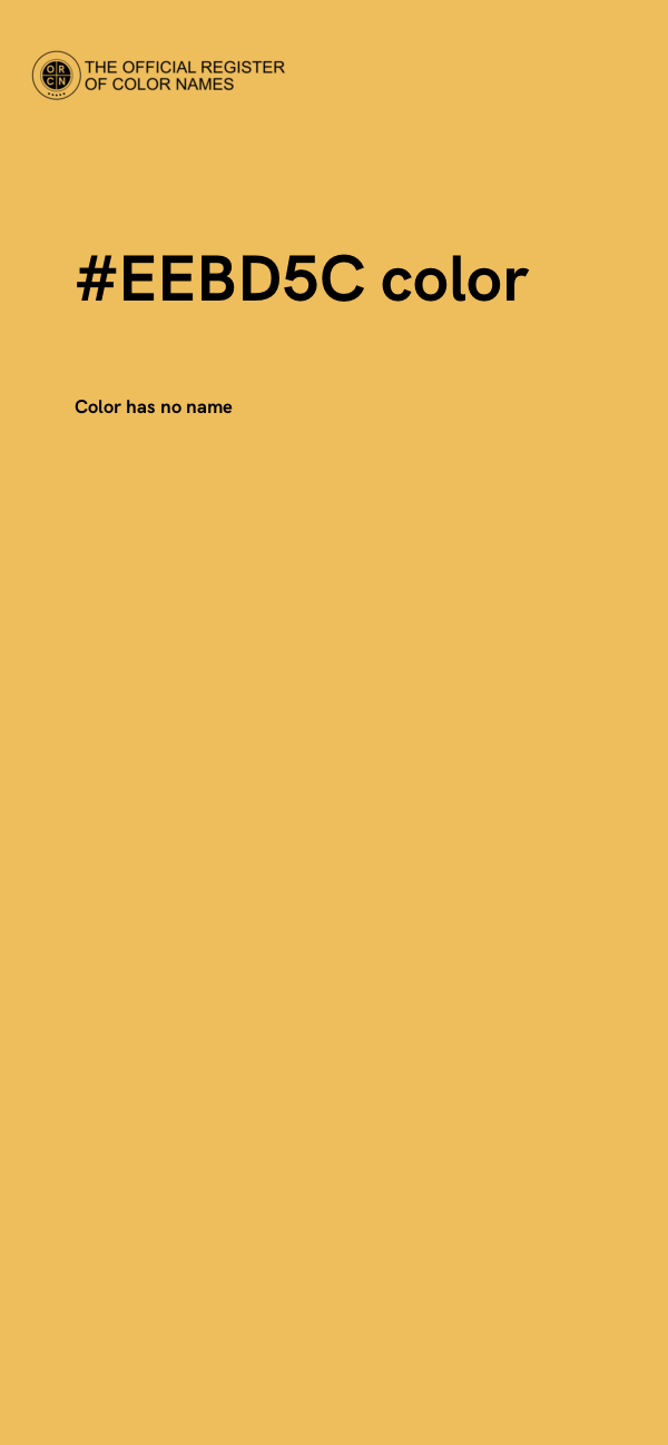 #EEBD5C color image