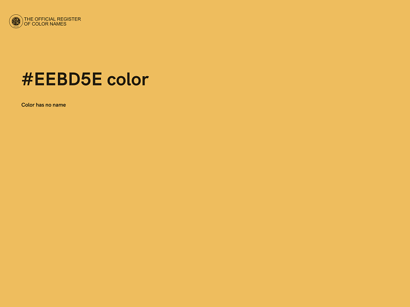 #EEBD5E color image