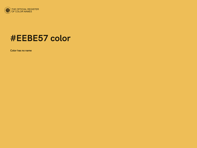 #EEBE57 color image
