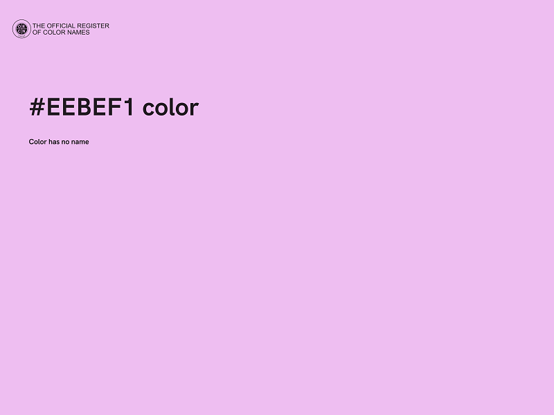 #EEBEF1 color image