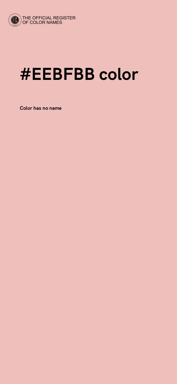 #EEBFBB color image