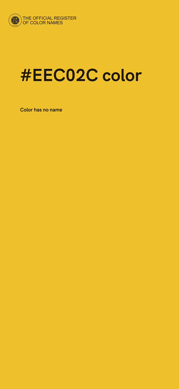 #EEC02C color image