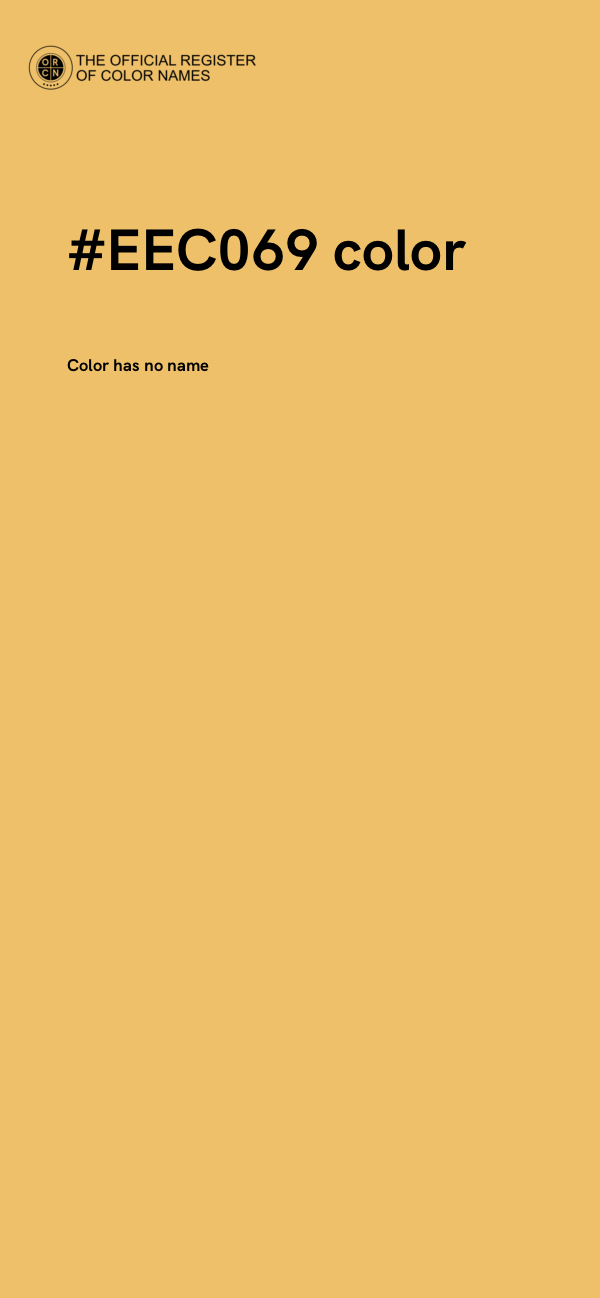 #EEC069 color image