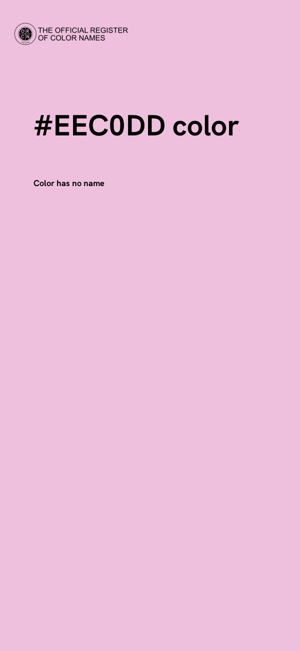 #EEC0DD color image