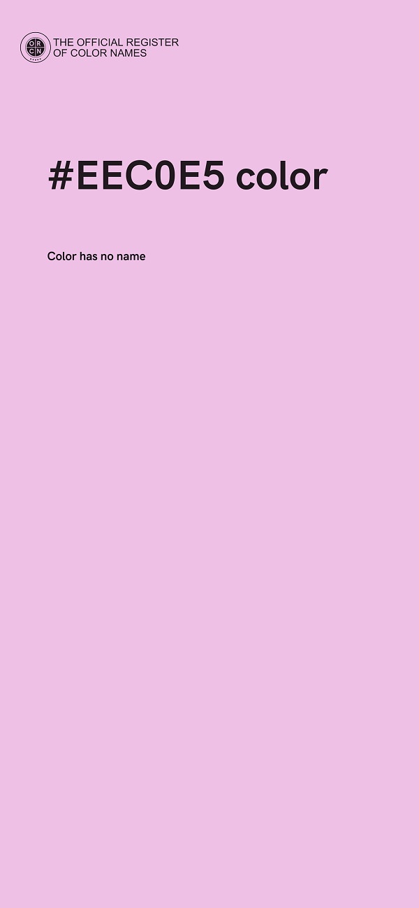#EEC0E5 color image