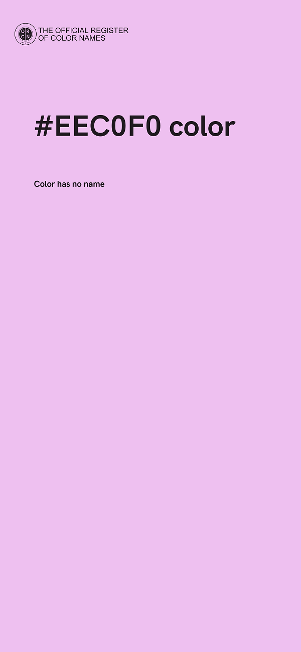 #EEC0F0 color image