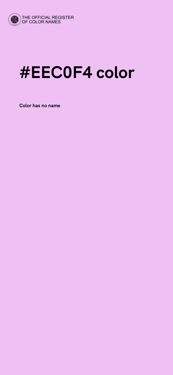#EEC0F4 color image