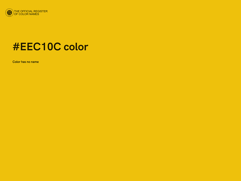 #EEC10C color image