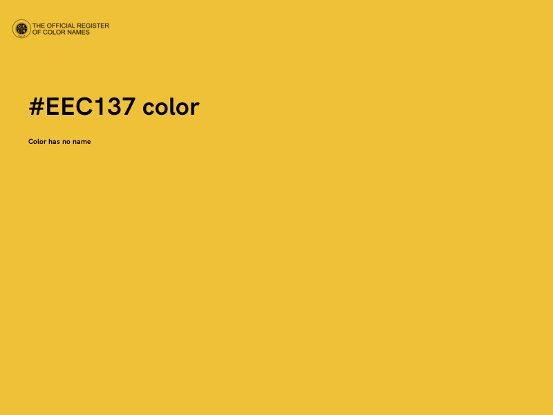 #EEC137 color image