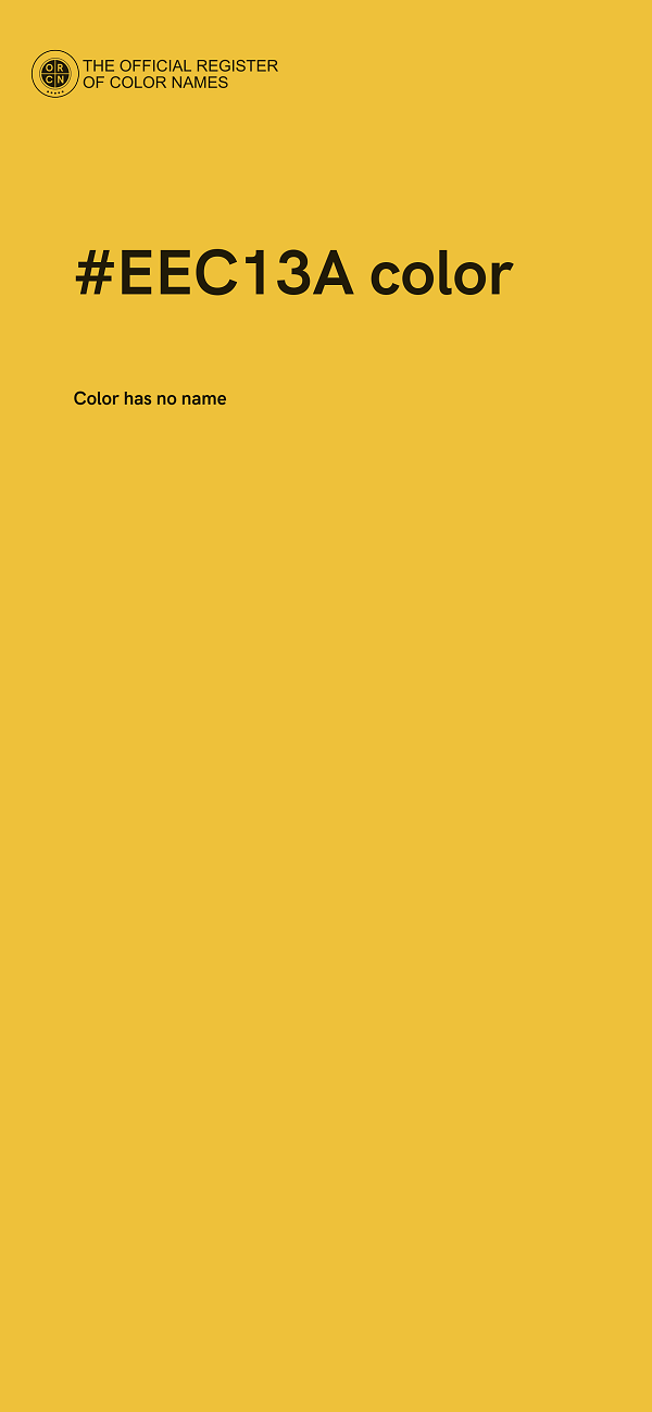#EEC13A color image