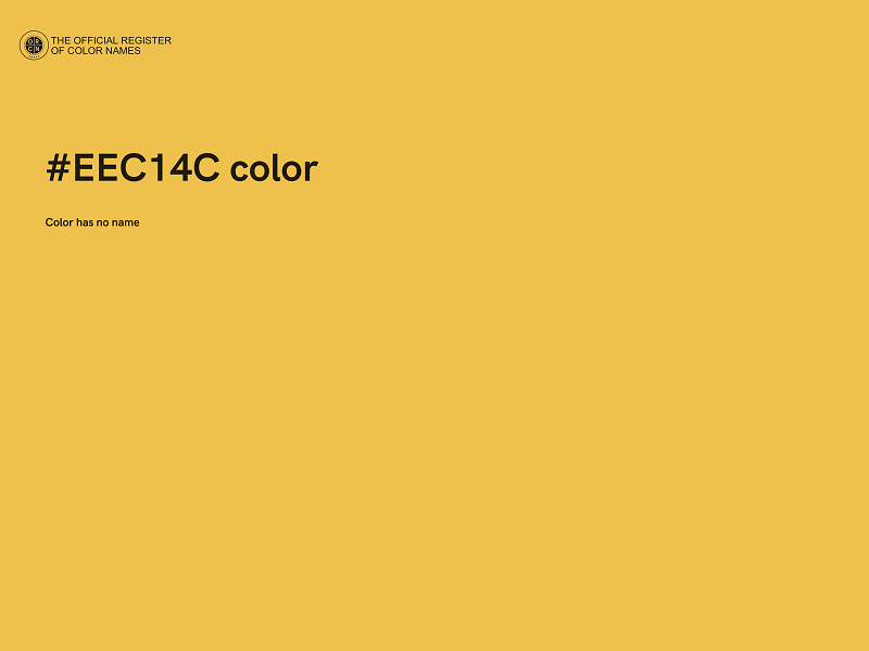 #EEC14C color image