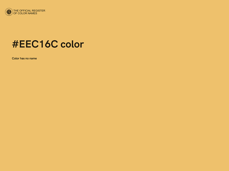 #EEC16C color image