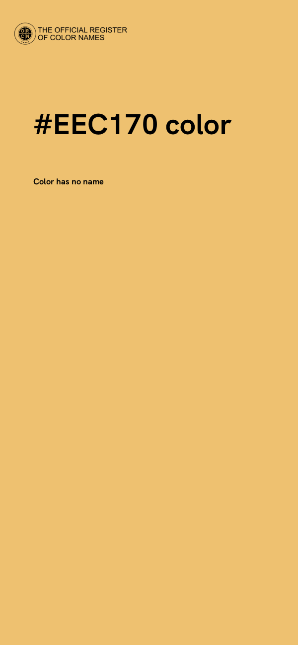 #EEC170 color image