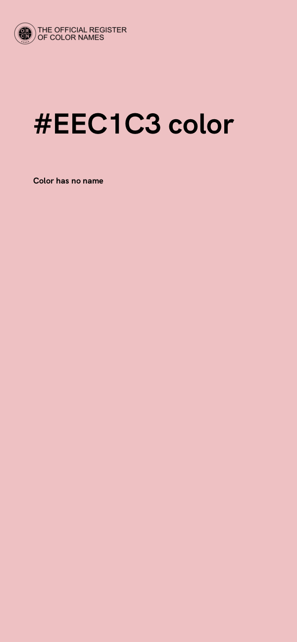 #EEC1C3 color image