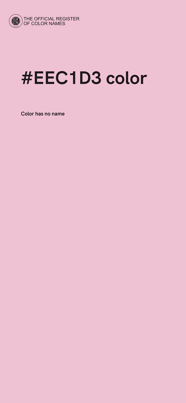 #EEC1D3 color image