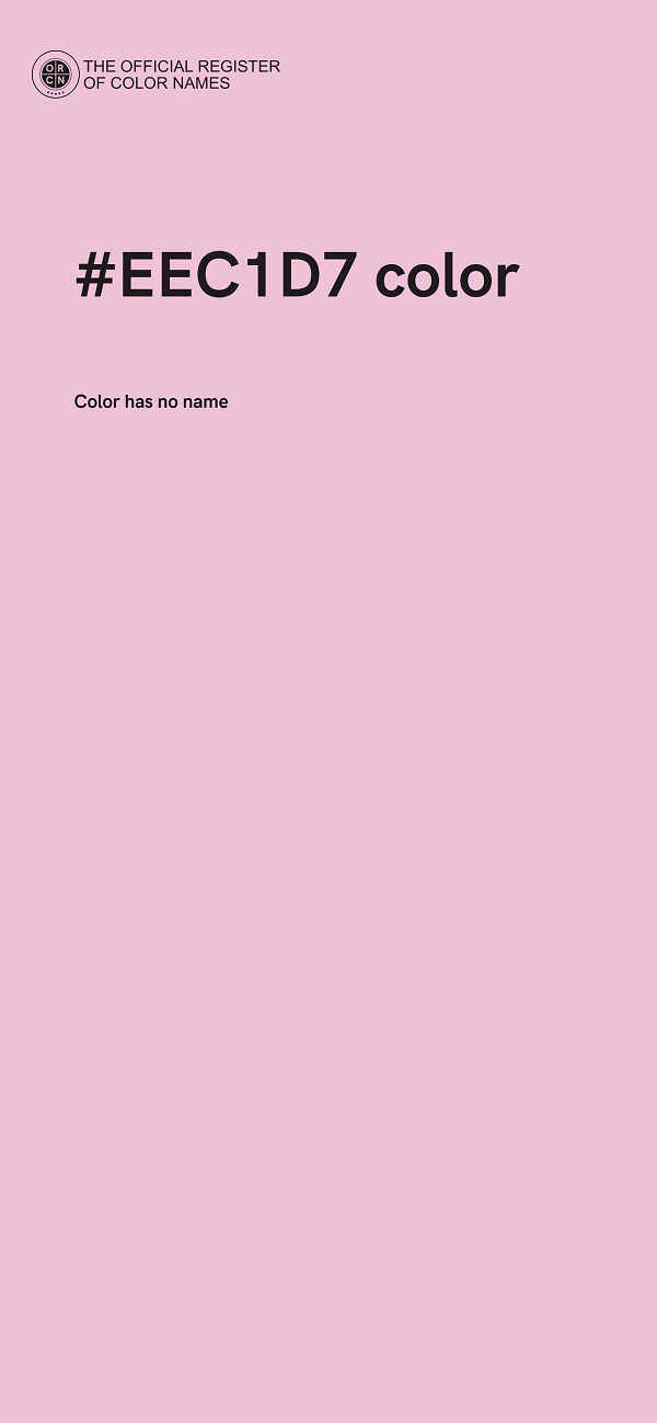 #EEC1D7 color image