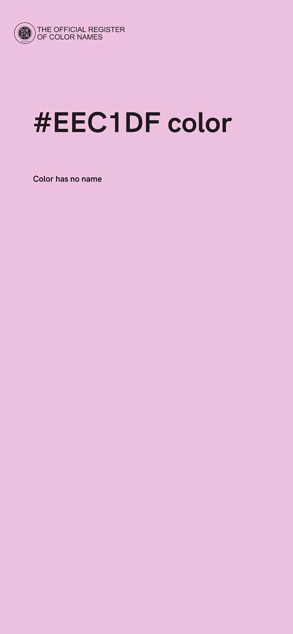 #EEC1DF color image