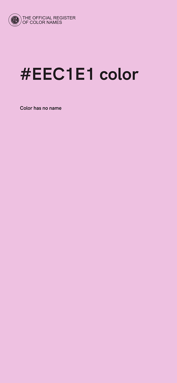 #EEC1E1 color image