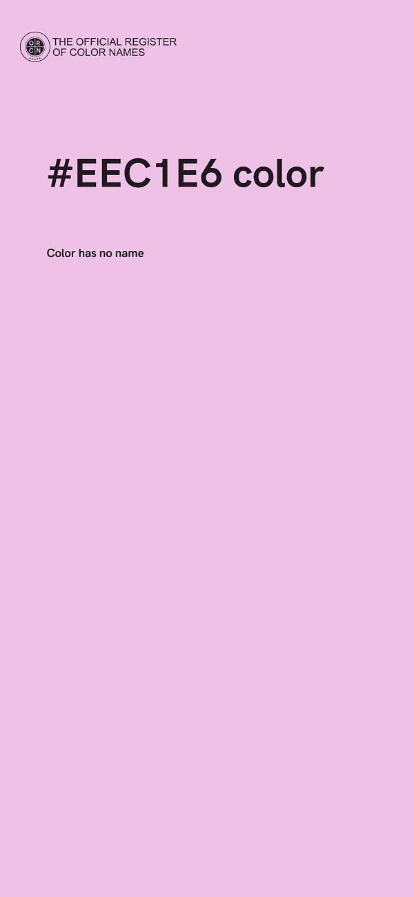 #EEC1E6 color image