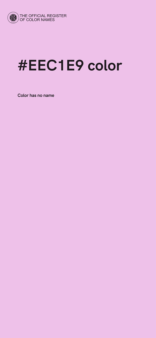 #EEC1E9 color image