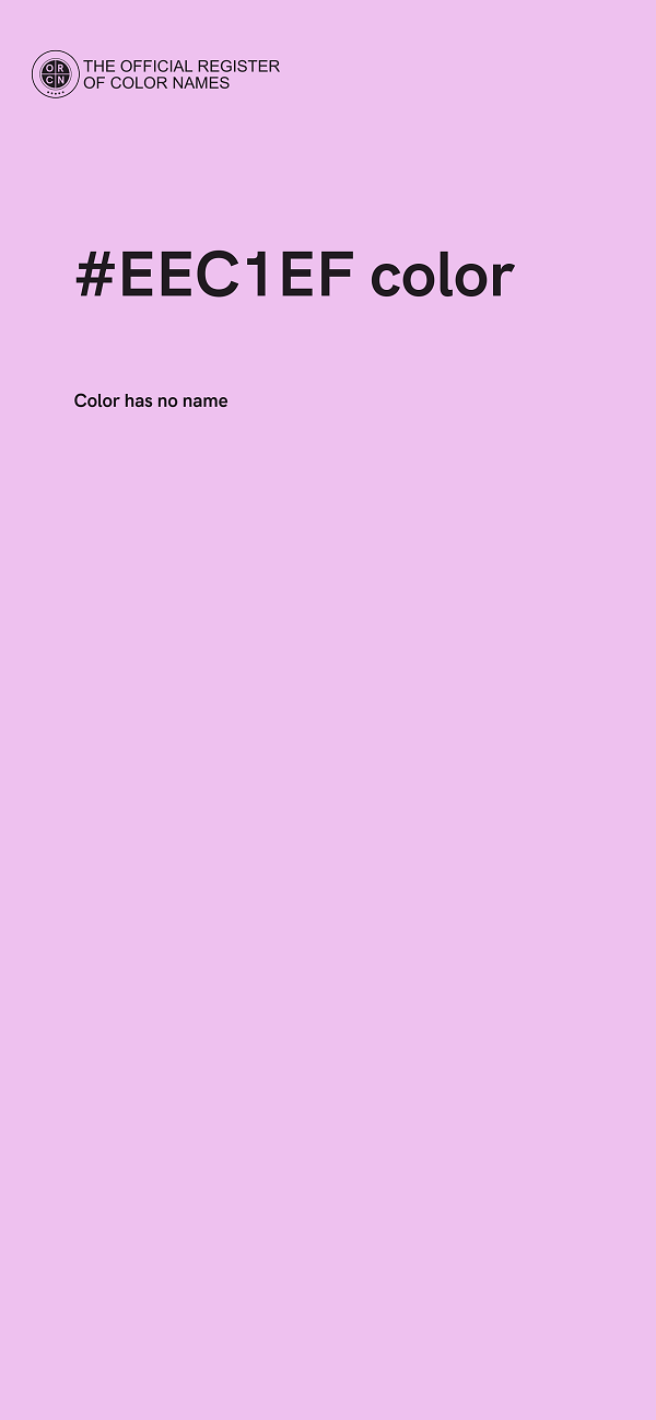 #EEC1EF color image
