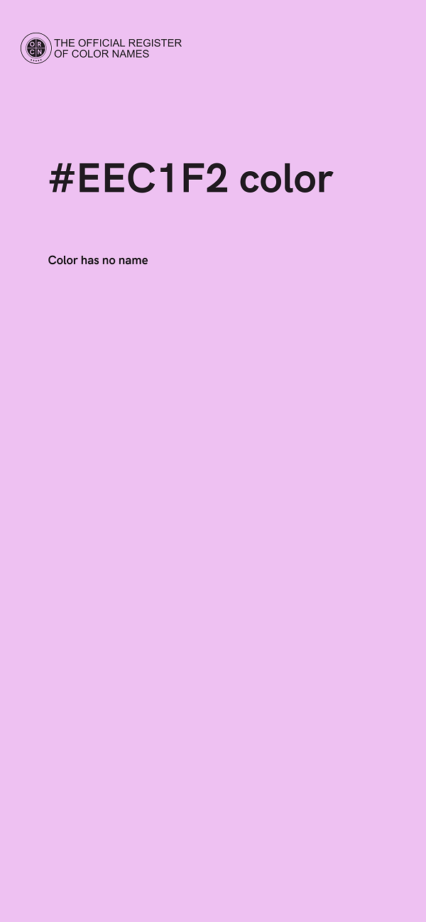 #EEC1F2 color image