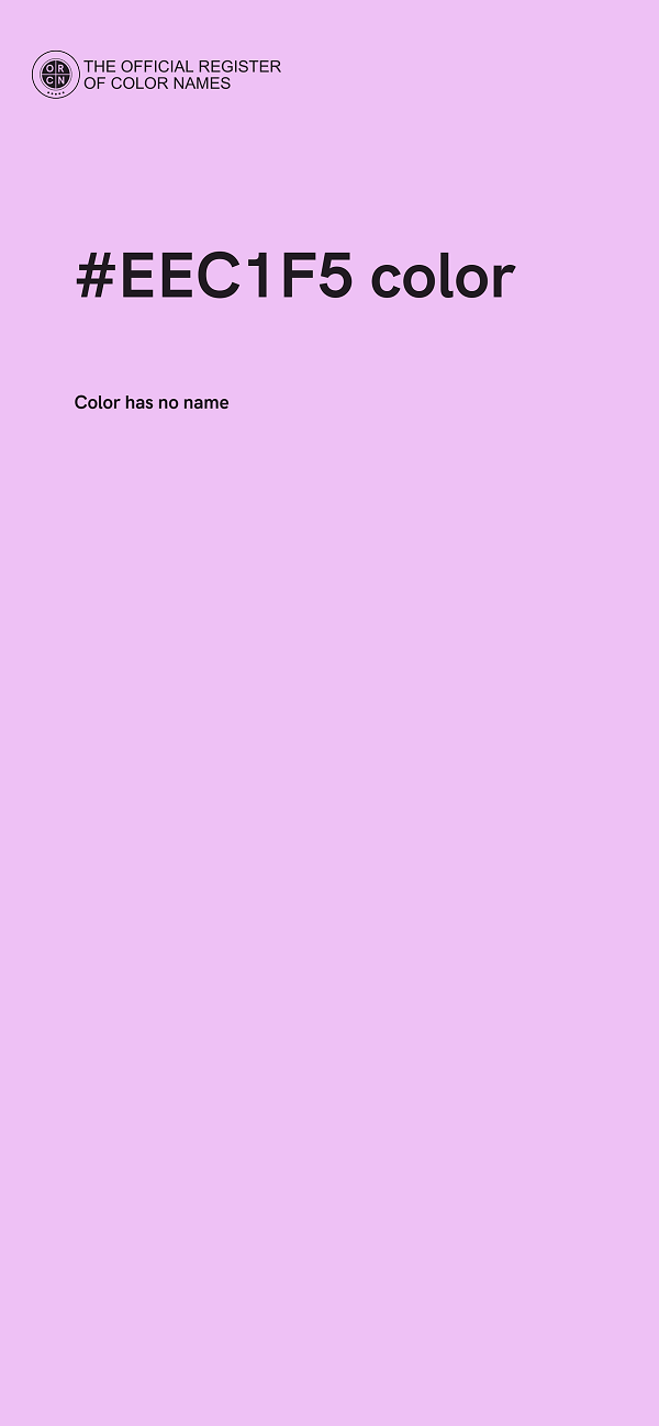 #EEC1F5 color image