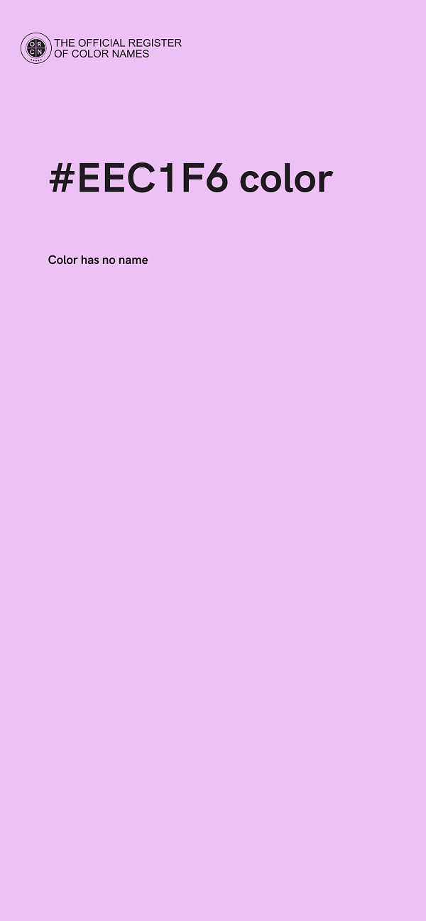 #EEC1F6 color image