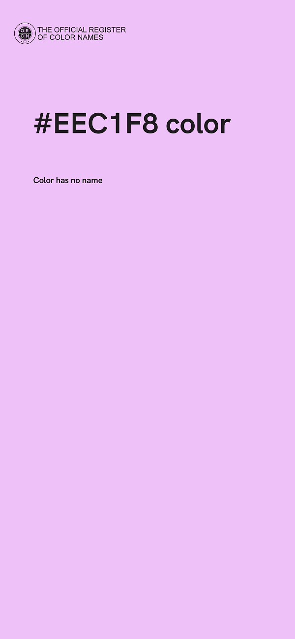 #EEC1F8 color image