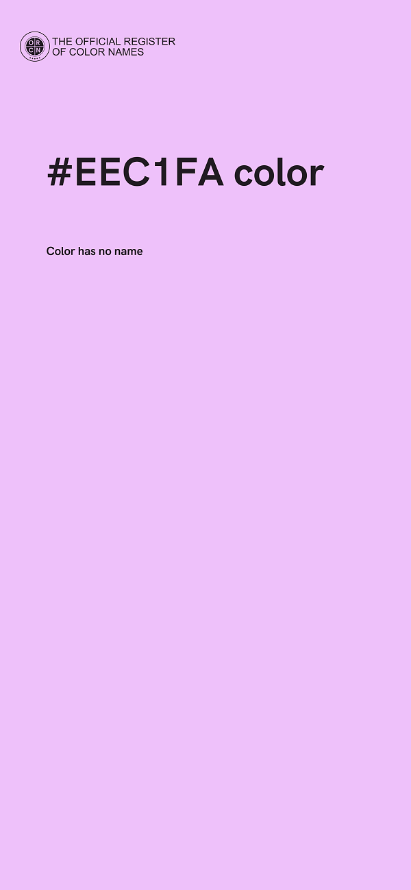 #EEC1FA color image