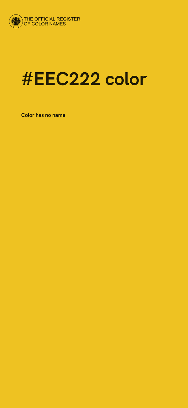 #EEC222 color image