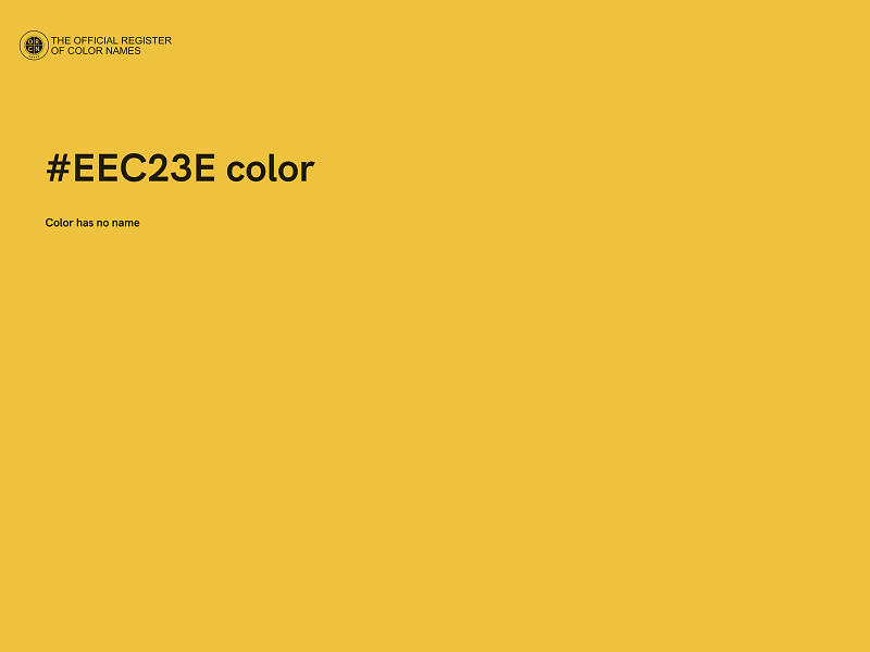 #EEC23E color image