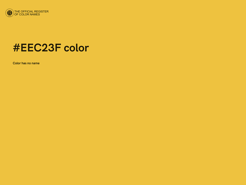 #EEC23F color image