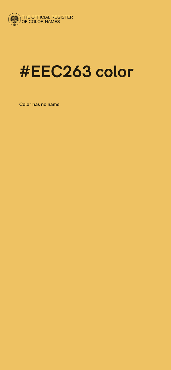 #EEC263 color image