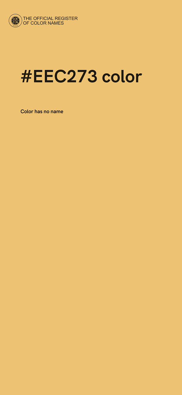 #EEC273 color image