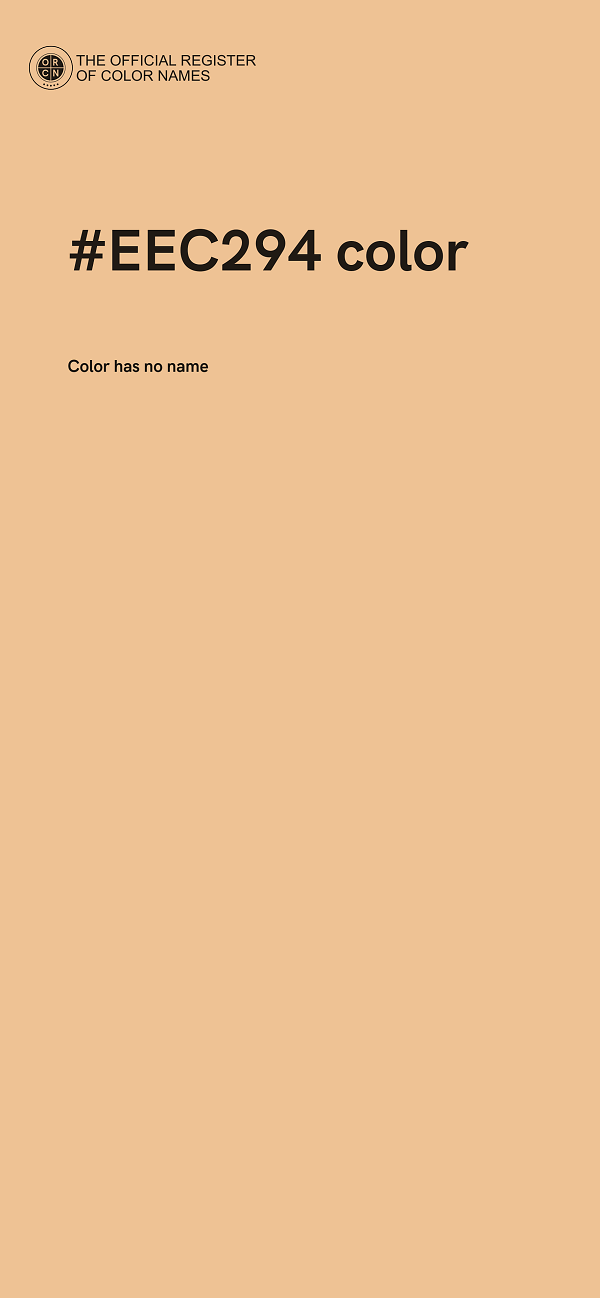 #EEC294 color image