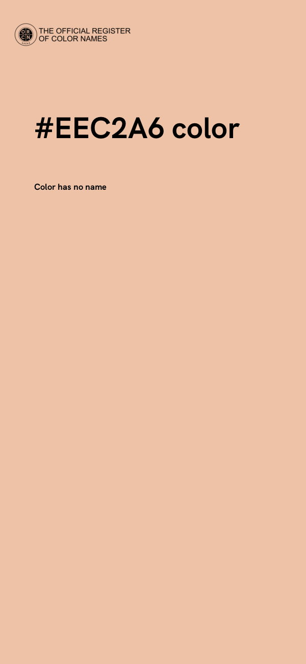 #EEC2A6 color image